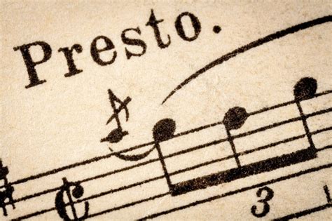 presto meaning in music: How does the term 'presto' influence the tempo and mood of a musical composition?